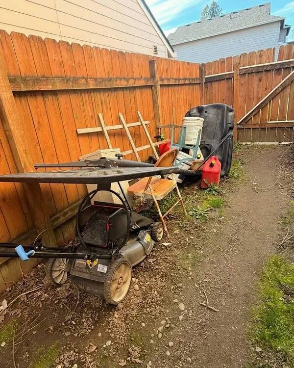 Side Yard Cleanup before